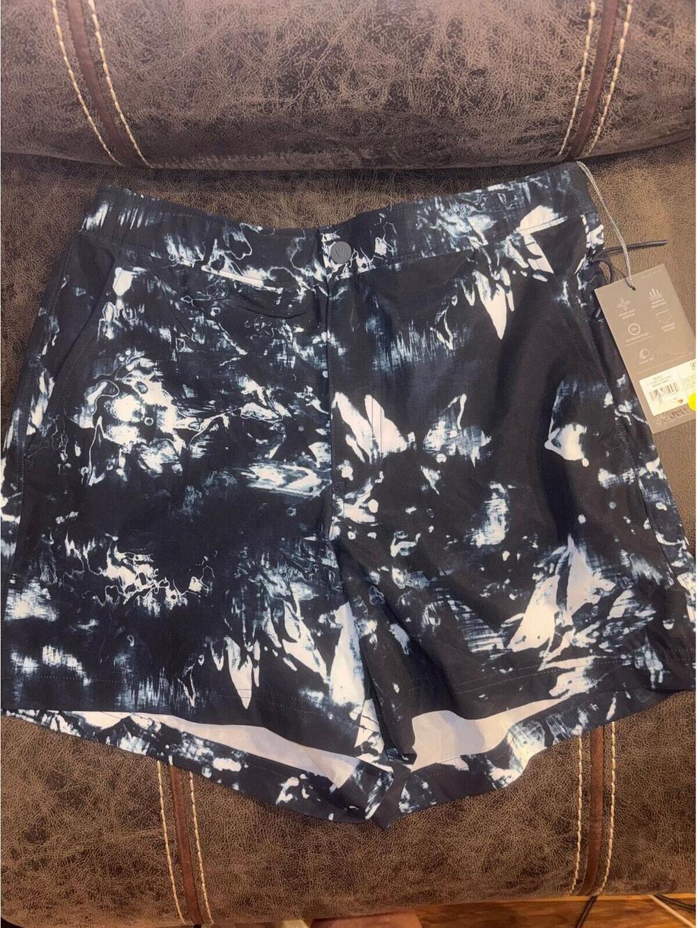VRST Indigo Craft Resort Swim Shorts 5” Inseam Slim Fit Size S NWT
